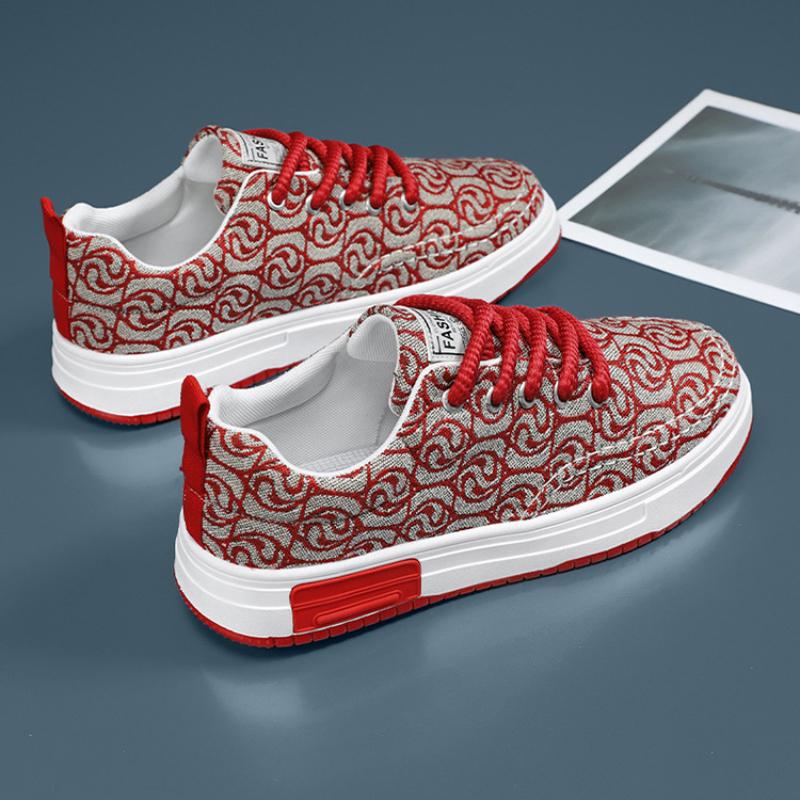 Men's Sneaker Vulcanized Shoes Printed Design Platform Skateboard Outdoor Casual Sports Shoes Tennis Running Sneakers for Men