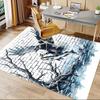 1PC Eagle Fish Non-Slip Floor Carpet Compatible for Office&Living Room&Dining Room - Flat-Weave Machine- Soft & Pattern-E279