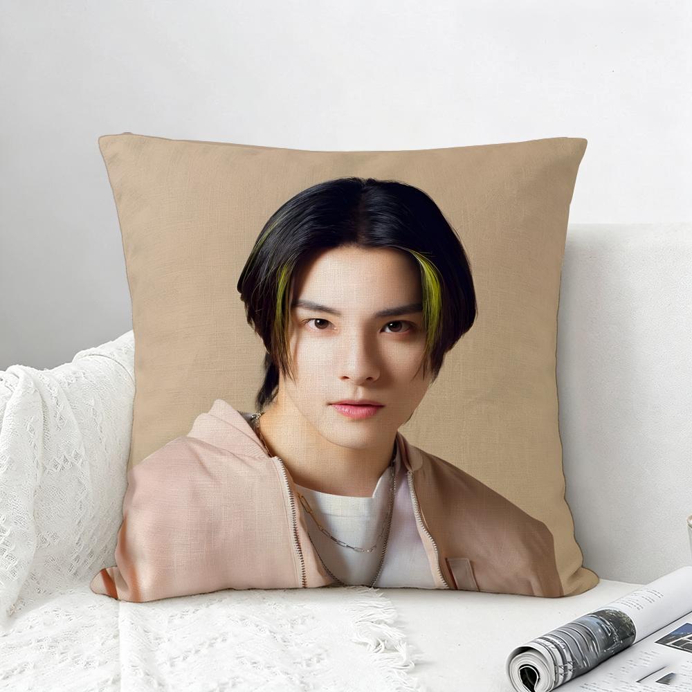 Kpop Kawanishi Takumi Cushion Cover Natural Linen Pillowcase Set AllinOne Decor for Sofa Bedroom Chair