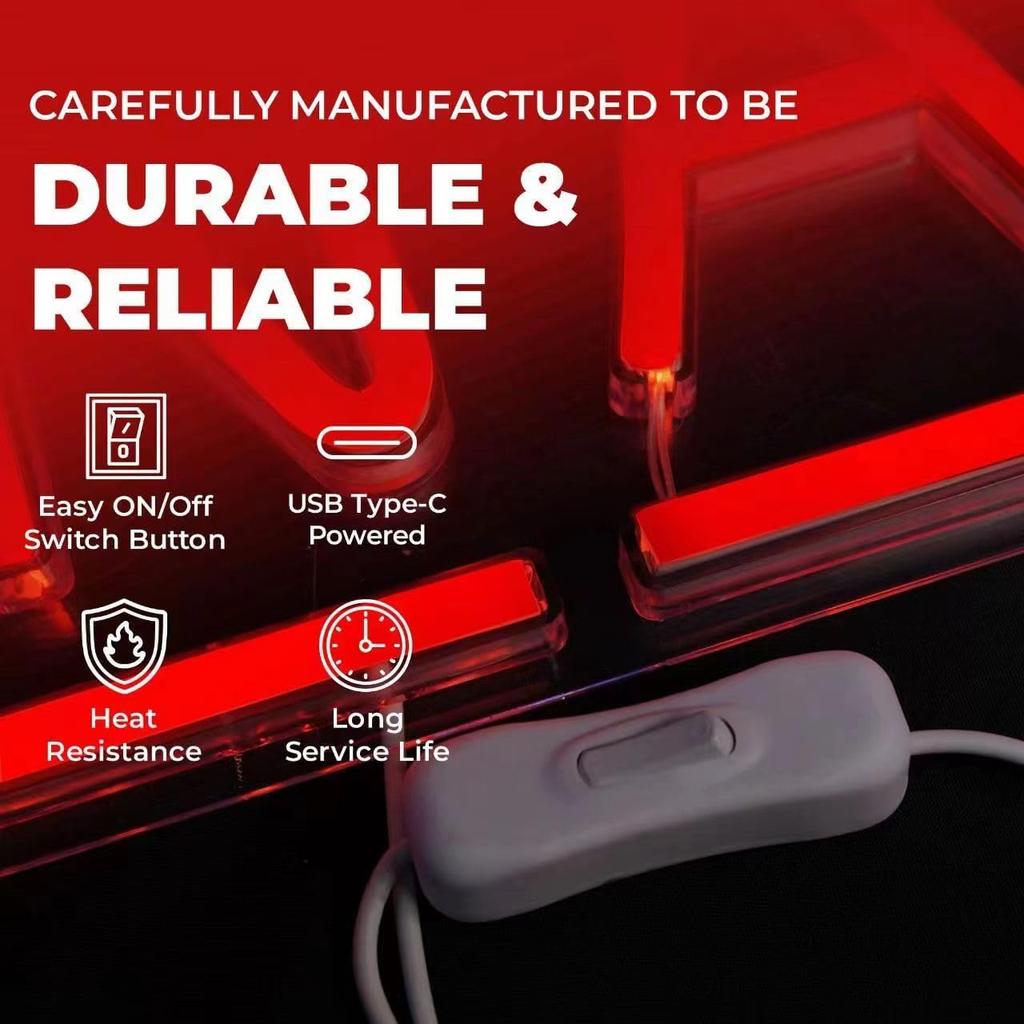 ON AIR Neon Signs, LED Studio Live Decorative Lights, Streaming Recording Sign, USB Connected, for Streamers Influencers Gamers Room Bar Club Home