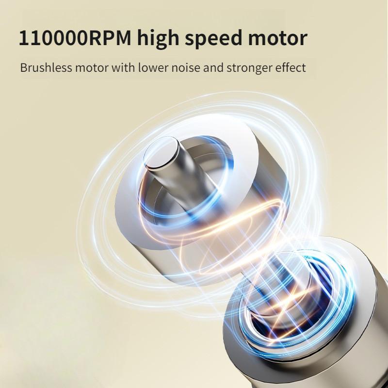 110000RPM/ Portable Turbo Fan Rechargeable Cordless Computer Keyboard Duster 130000RPM Multifunctional Electric Air Blower