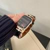 Luxury For Apple Watch Ultra 49mm Band H-Shaped Diamond Butterfly Buckle Leather Strap Suitable for iwatch Series 11/10/9/8/SE3 46/45/44/42/41/40/38mm