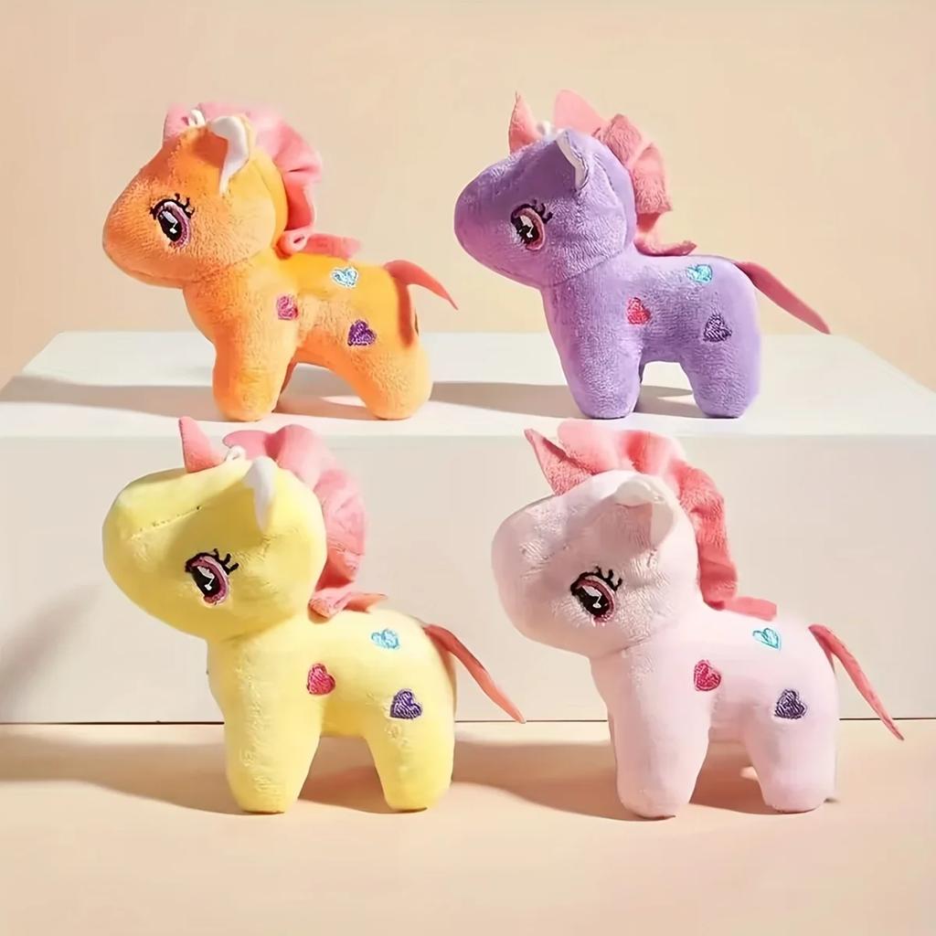 1pc- colorful unicorn shaped plush toy for dogs to play with interactive teeth grinding and cleaning