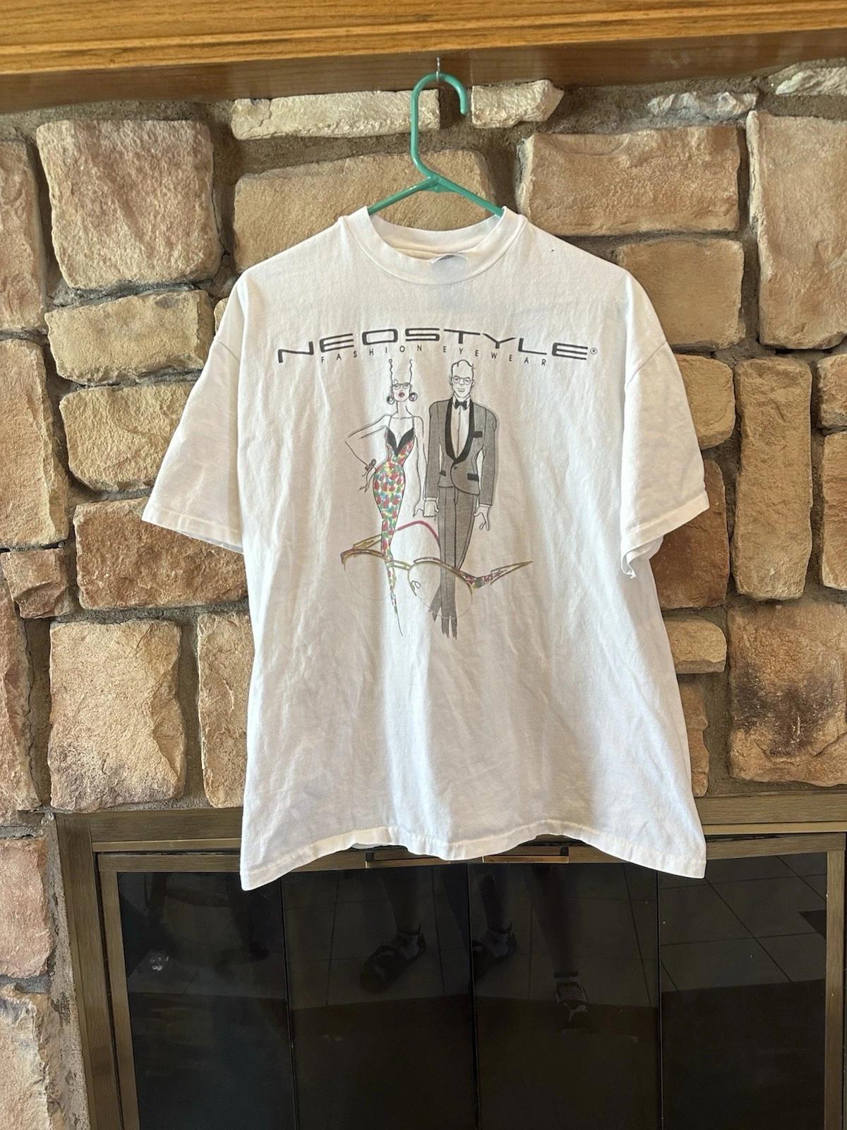 

Vintage 90s Neostyle Fashion Eyewear Glasses T Shirt Men’s Size XL Single Stitch 2XL
