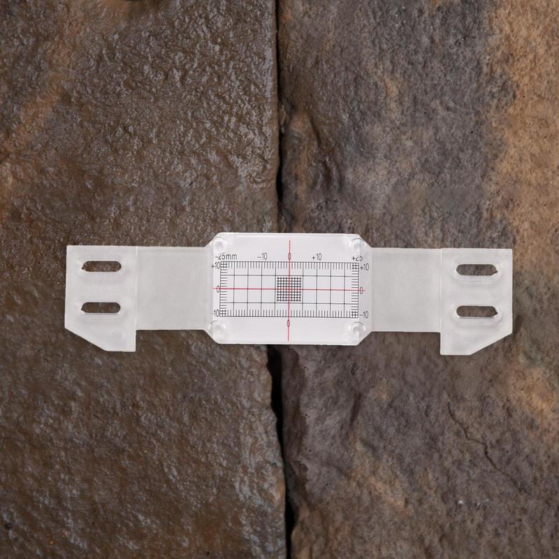 1pcs Portable Crack Measuring Instrument For Crack Monitoring Monitor Wall Cracks Plane Crack Contrast Meter With Clear Scale