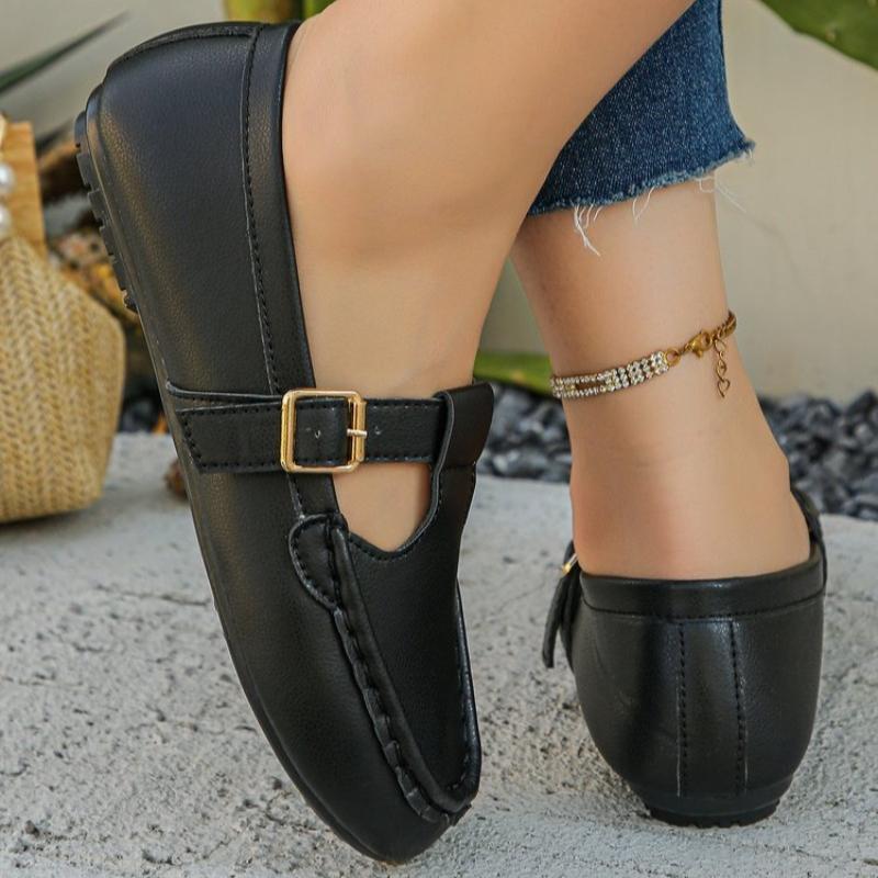 Fashion Retro T-strap Buckle Mary Jane Shoes Women Round Toe Block Low Heels Casual Flats Spring Autumn Girls Campus Shoes