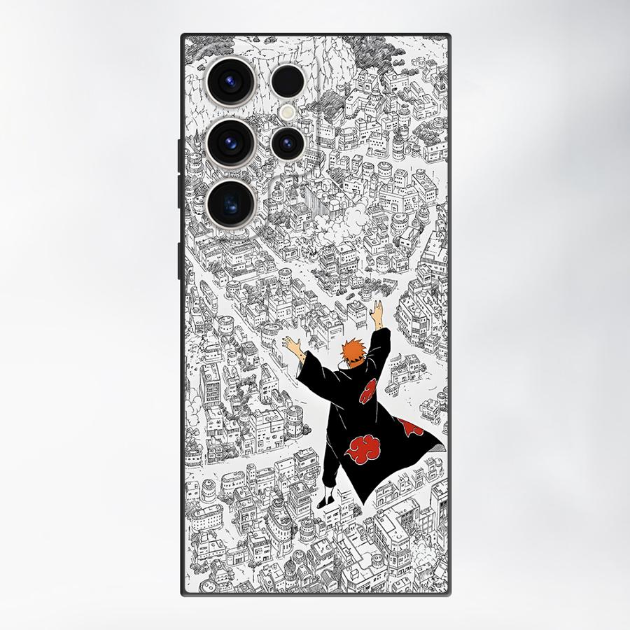 

Black Soft Phone Cover Case for Samsung Galaxy S21 FE S25 Edge S23 Ultra S24 Plus S20 Uchiha Itachi Pain Galaxy S23+