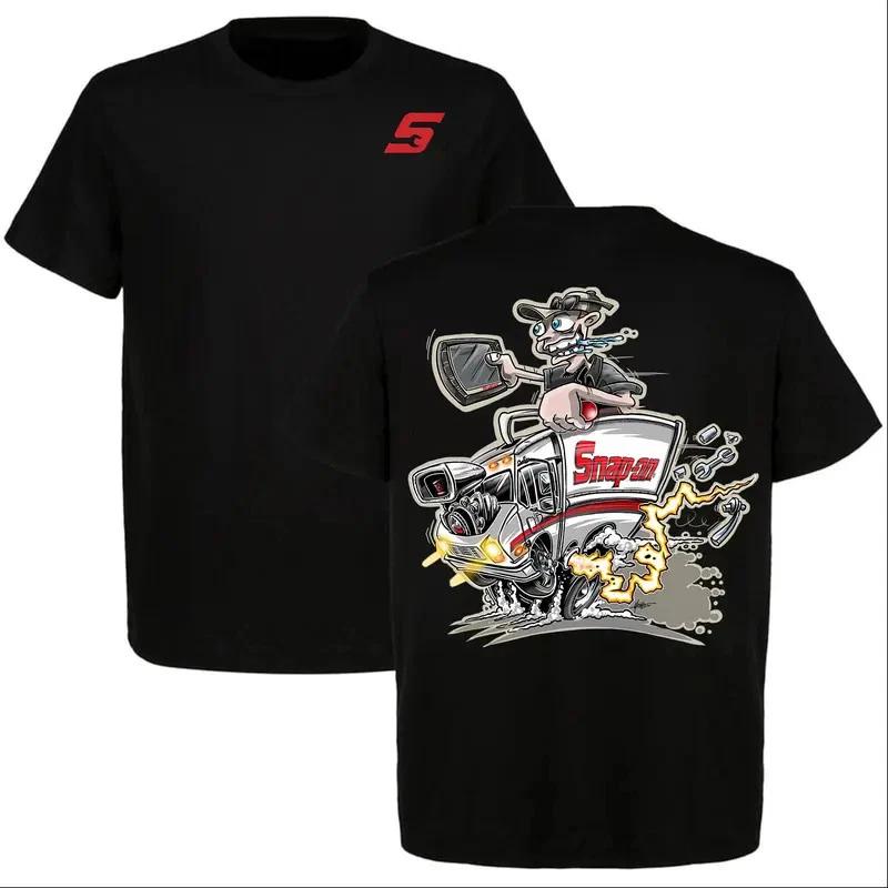 Retro Hot Rod Mechanic T-Shirt, Gift for Truck & Car Lovers Casual Shortsleeve XL