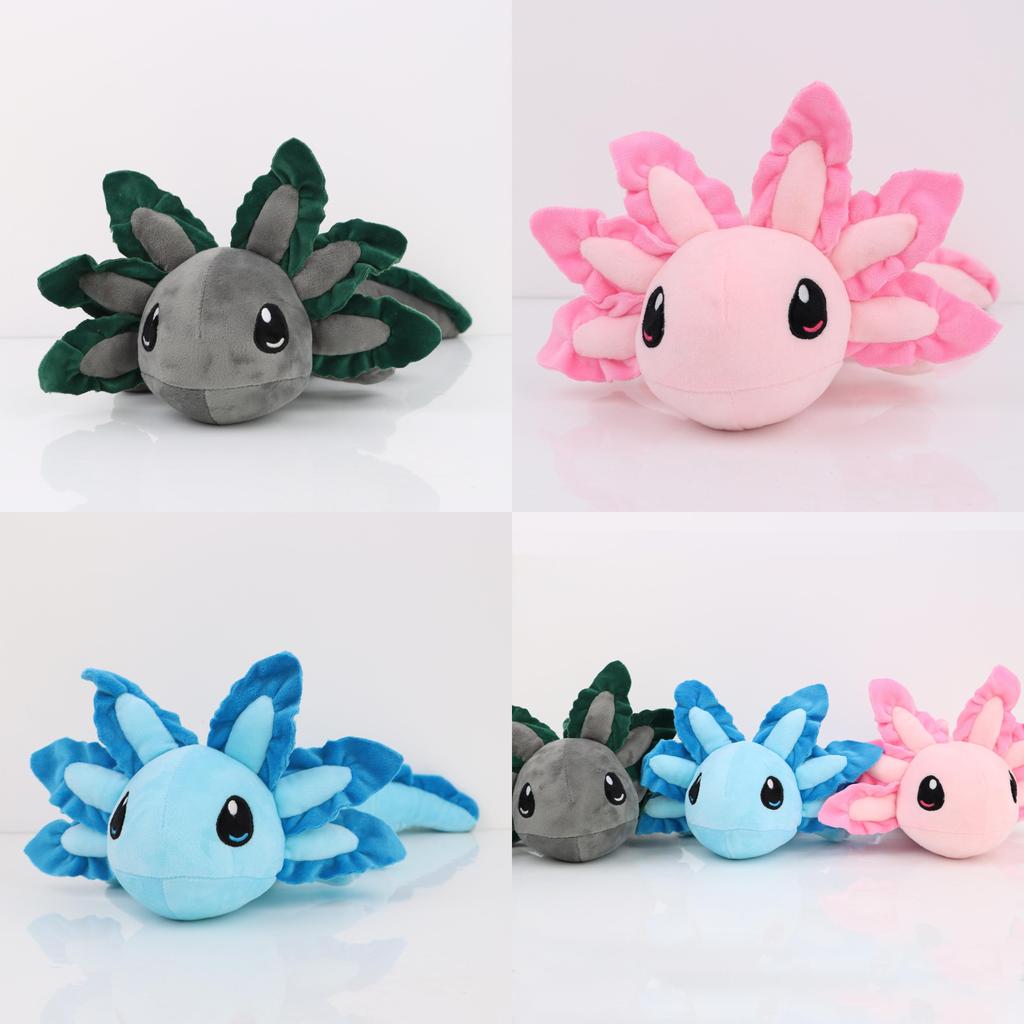Axolotl Plush Dinosaur Toy For Kids Soft Water Crystal Fabric Gift For Children