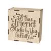 Folding Wooden Photo Storage Box Vintage Flip Cover Memory Box Practical Photo Album Box  Couple