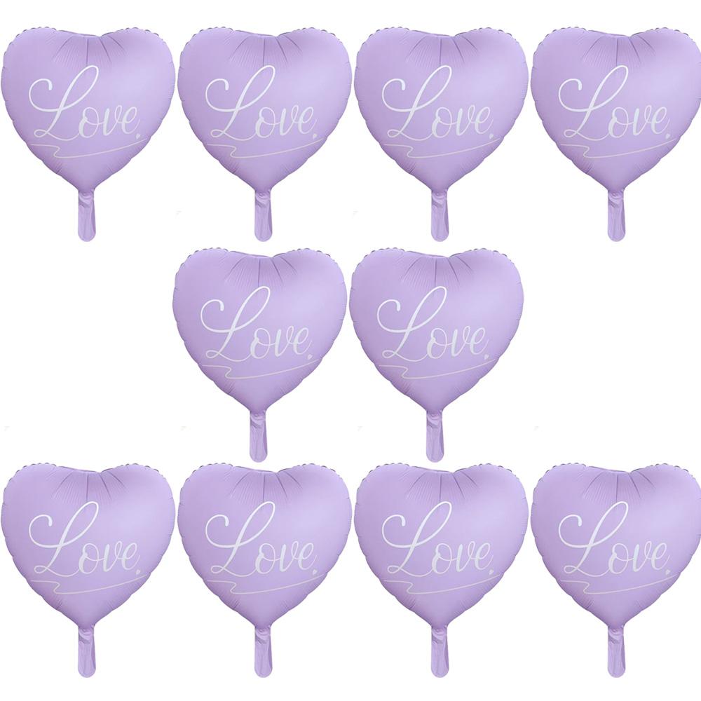 Ins Style 18inch Love Hearts, Aluminum Foil Balloons, Very Suitable for Valentine's Day, Birthday Parties, Engagement Weddings, Confession of Love
