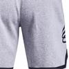 Under Armour Curry Fleece Logo Print Elastic Waist Low Rise Straight Leg Basketball Pants Men pants Gray 1374302-011