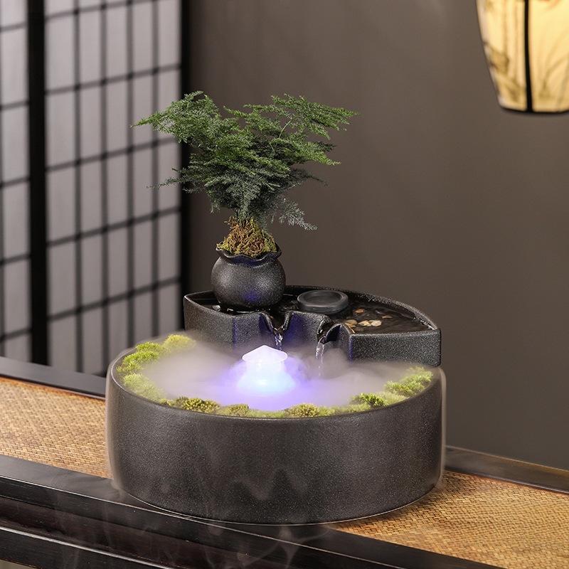 Feng Shui Flowing Water Ball Fountain for Living Room or Desktop Decor