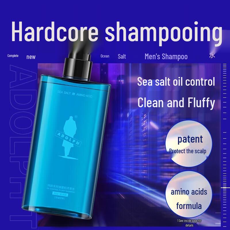 Adof Men's Oil Control Shampoo with Sea Salt & Amino Acid