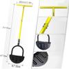 Half Moon Edger with Handle Manual Saw Tooth Step Edging Shovel for Grass Lawn Trimming Garden Or Si