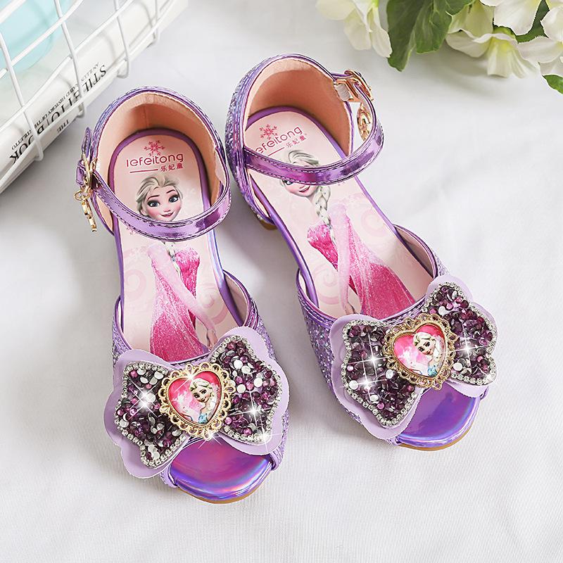 Toddler Girls' Summer Bowknot Princess High Heel Sandals
