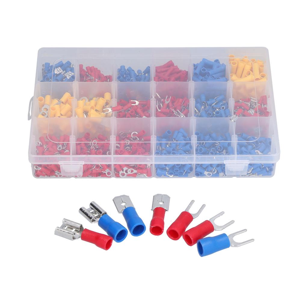 Kit 1200 Buc. Terminale Electrice Conectori Electrici Izolați cu Deconectare Rapidă pentru Automoti
