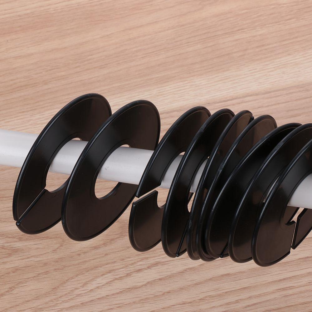 5/10PCS DIY Clothing Size Dividers Plastic Round Hangers Closet Dividers for Clothes Stores or Home White Blank Dividers