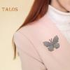 Women Brooch Butterfly Shape Rhinestone Vinatge Anti-slip Bag Coat Collar Hat Scarf Decoration Clothes Pin Party Prom Garment Jewelry