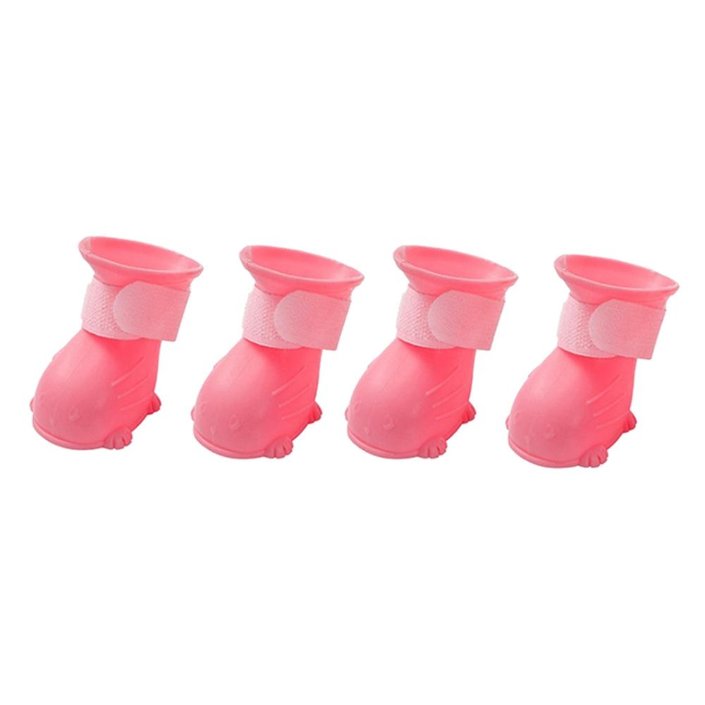 Kjæledyr Hund Katter Regnsko Kjæledyrstøvler Gummi Bærbar Sklisikker Vanntett Kjæledyr Hund Katt Regnsko Kjæledyrutstyr Størrelse S/M/L