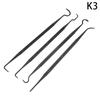 3/4/7Pcs Dual Head Wire Brush Set Steel Metal Brass Nylon Car Cleaning Polishing Rust Brush Cleaning Brush Tool Window Cleaner