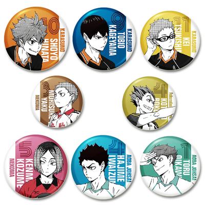 32/44/58mm Anime Haikyuu Pins Karikatür Figürleri Kenma Kozume Rozeti Voleybol Erkek Çocukları El Yapımı Broşlar Göğüs İğnesi Sırt Çantası Giysi Hediye