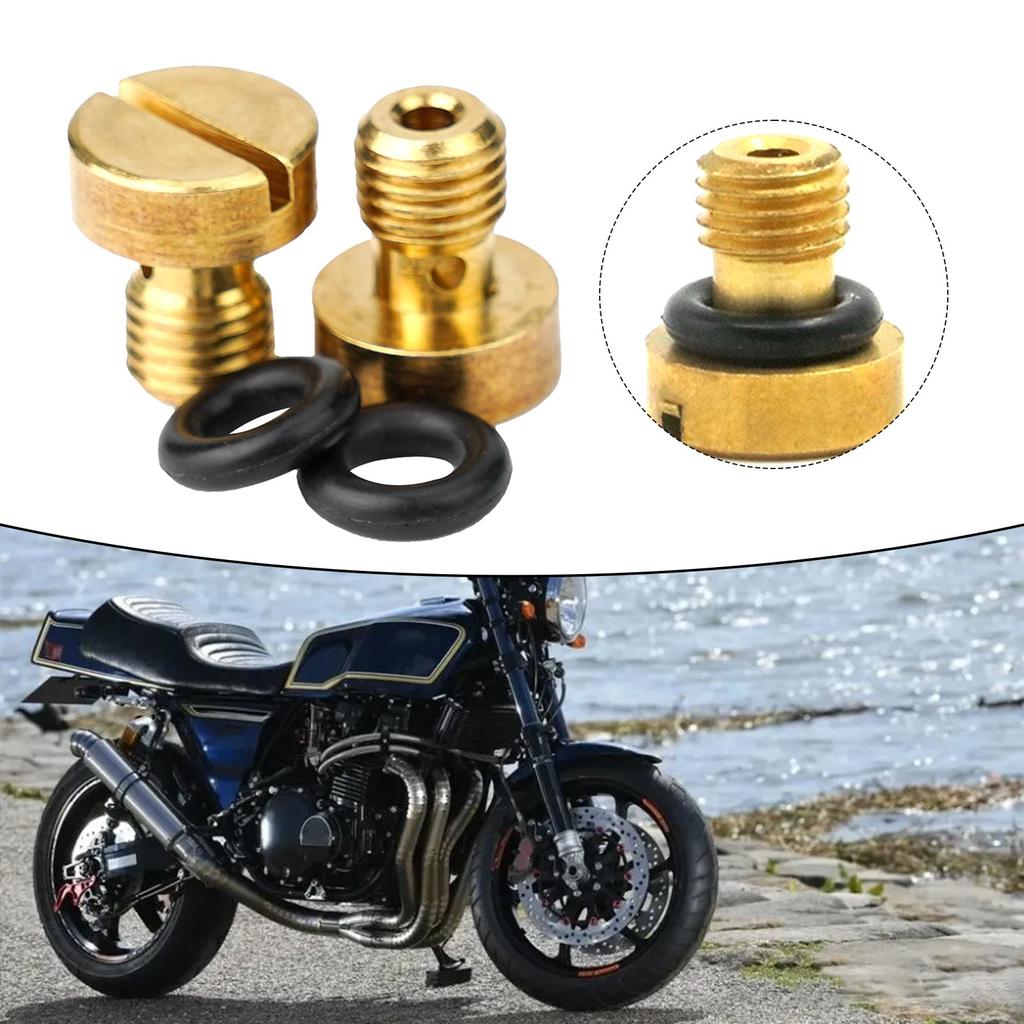 2 Stück Vergaser Ablassschraube Schwimmerkammer für Kawasaki KZ650/1000 CB350/400F