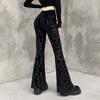 European and American Dark Style Straight-leg Pants Micro-flare Pants Slimming Legs High Waist Versatile Casual Trousers