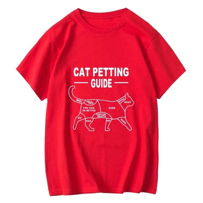 Mens Tshirt 100 Cotton Casual Funny Cool Cat Print Loose Oneck Cool Cat T Shirt for Men Short Sleeve Tshirt Male Tees M