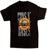 Guns N Roses  Band Tee Bullet Logo New Black Unisex T-Shirt