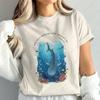 Whale Shark Bible Verse Unisex Cotton Tshirts When You Go Through Deep Waters Isaiah 432 Casual Style Oneck Printed Tops Women