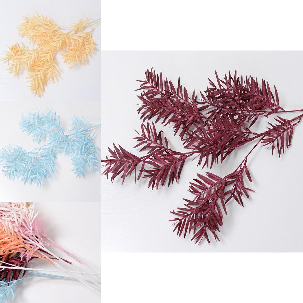 Faux Bamboo Leaf Wedding Decoration With Resistant Material For Home And Event Use