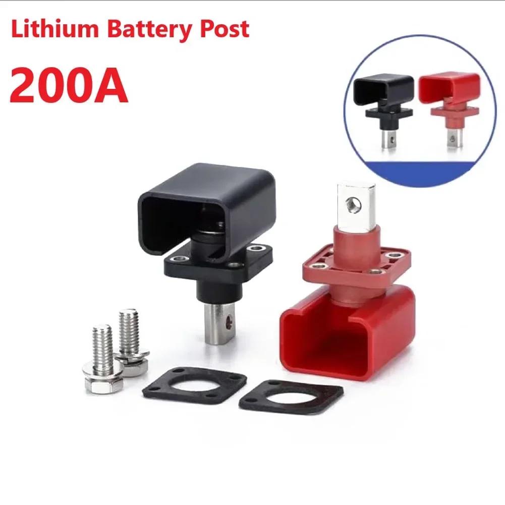 

2Pcs 120/200/300/400A Copper Lithium Battery Terminal Connector Energy Storage Terminal Battery Connector Adapter Tool Parts CHINA