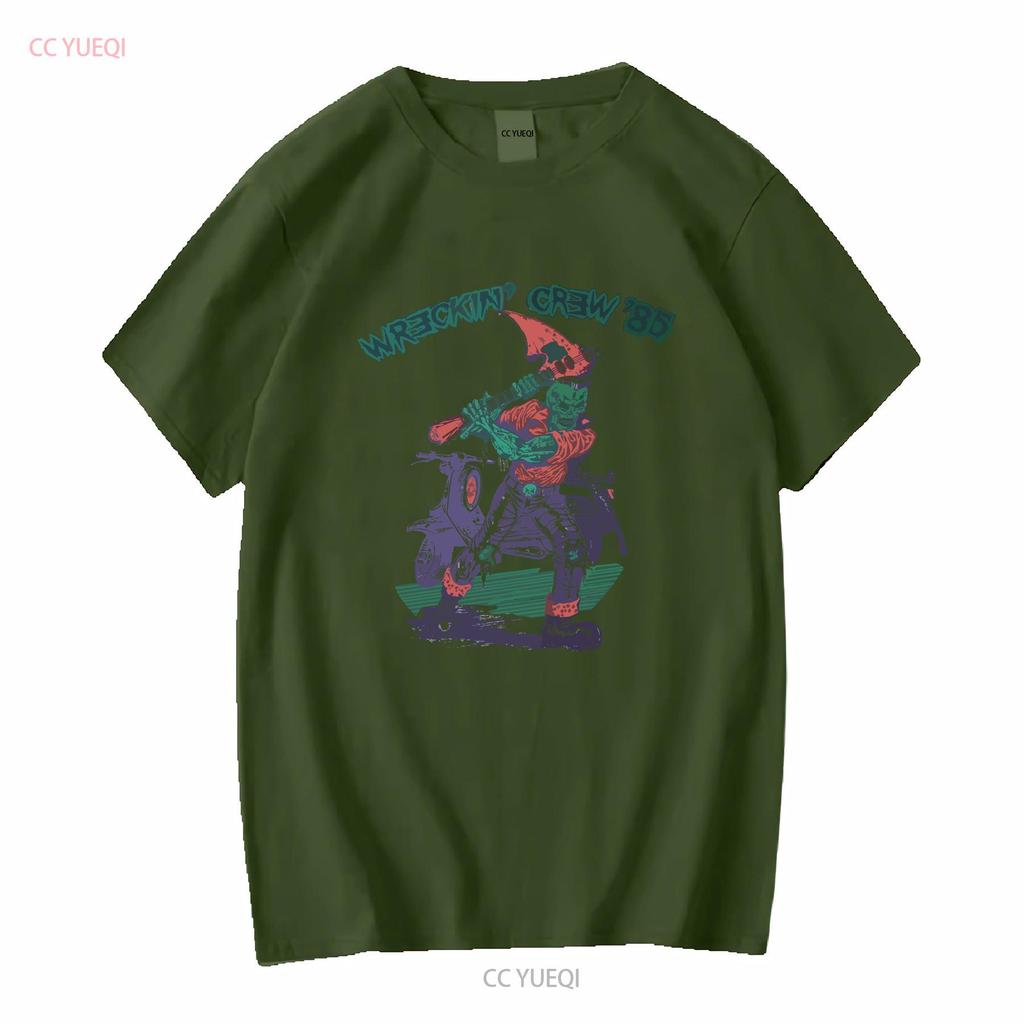 The Meteors 1985 Wreckin Crew Tour T-Shirt Weiß S bis 2345XL HC1149 vintage Gewaschen Atmungsaktiv Mode Weich Vielseitig Leicht