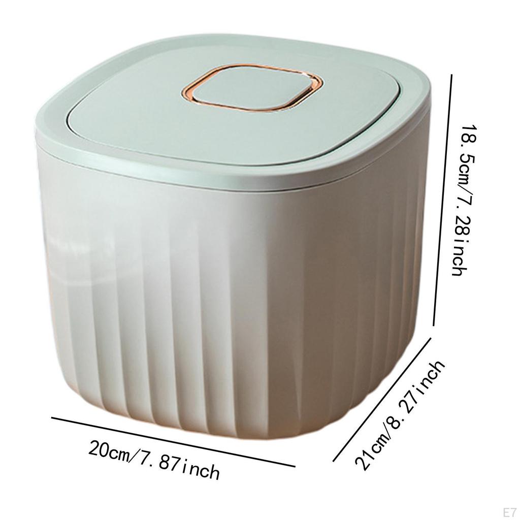 Cereal Bucket, Rice Container, 5 kg Storage Organizer Can Airtight Flour Dispenser Sealed Bin for
