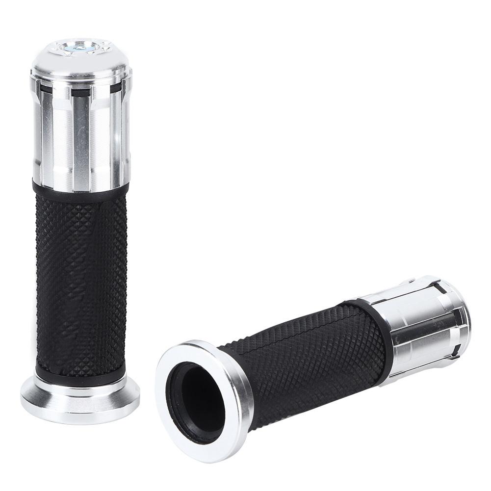 Motorcycle Non Slip Handlebar Hand Grips Modification Accessory 22mm(Black )