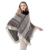 Herbst und Winter Neu Pelzkragen Strickschal, Thermopullover Cape, Schal Damen