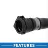Engine Radiator Hose No.17127580963 Lower Coolant Cooling Hose Pipe Tube Line for BMW 535i 3.0L 2011-2016 Rubber Black