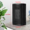 Aoresac Taşınabilir Elektrikli Isıtıcı 750W/1500W 2 Hızlı PTC Hızlı Isıtma Seramik Oda Isıtıcısı Fan
