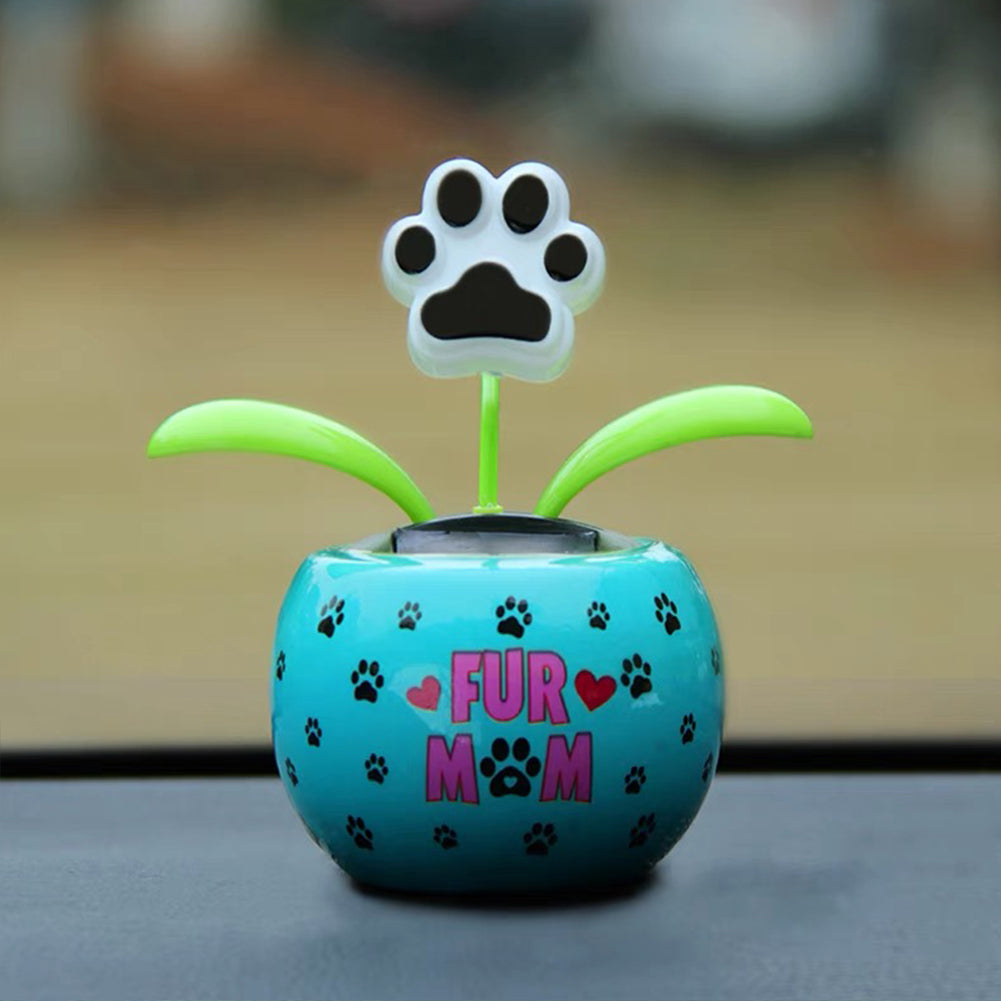 Cute Car Accessorie Auto Swing Solar Sunflower Pendant Auto Car Decoration Ornaments Birthday Gift Car Home Decoraction
