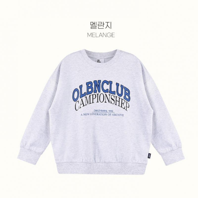  Olivan  Lattering Logo Sweatshirt  Melange 