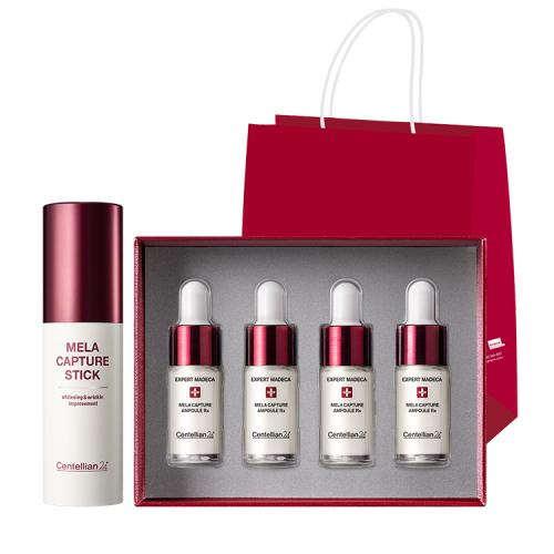 Centellian24 Mela Capture Ampoule RX Set (7ml x 4) + Mela Capture Ampoule Stick NONE