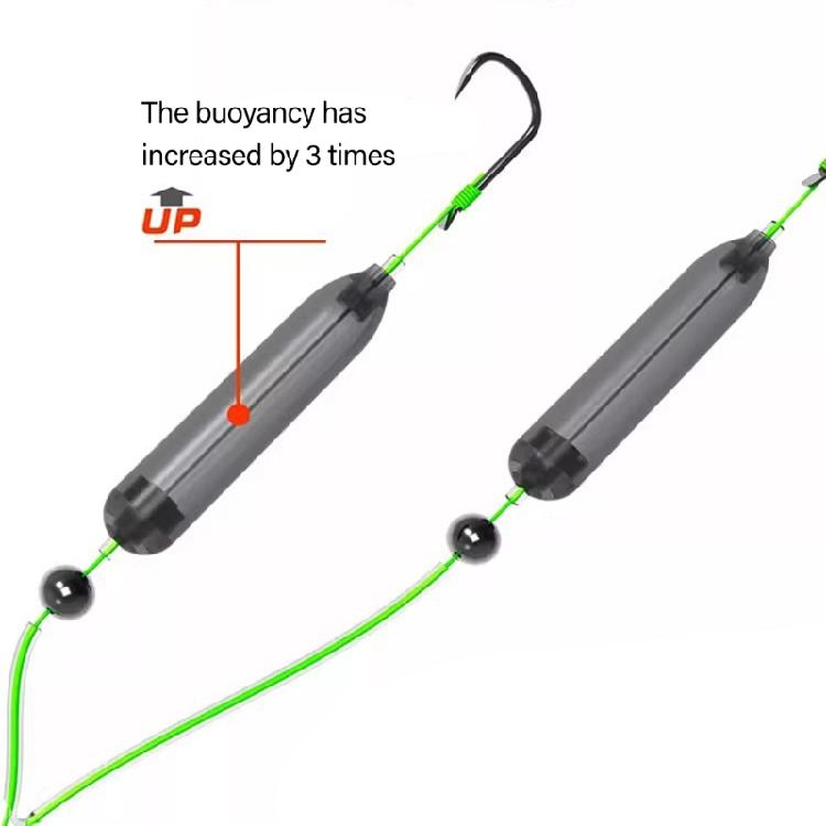 30pcs Professional Floating Carps Fishing Hair Rigs Hook Buoyance Carps Hook Float Tube For Underwater Hook Positioning