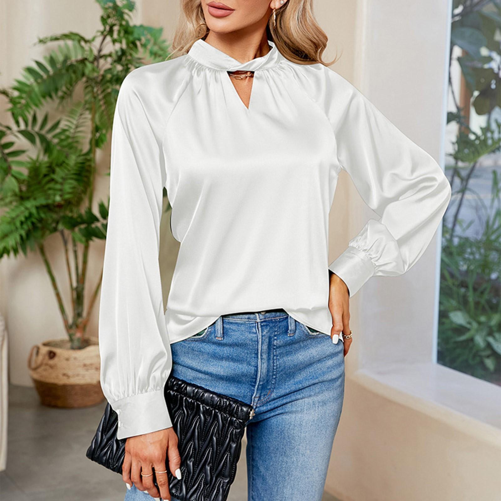 

Женская повседневная мода сексуальный однотонный свободный топ с рукавами реглан XXL белый