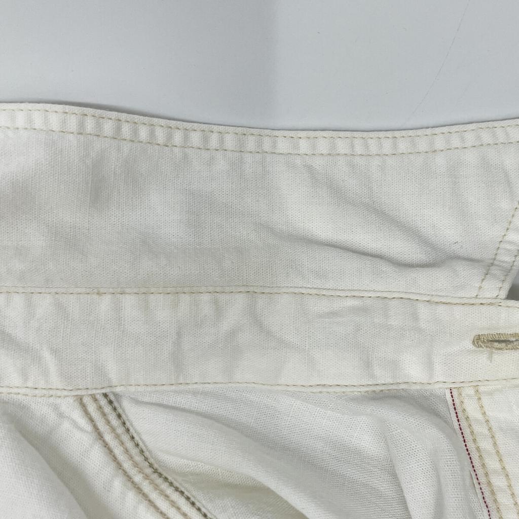 RRL White 25 Stainless Steel Selvedge Detail Chambray Work Shirt Tops S whiteUsed