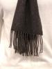 Basso Homme Men's Charcoal Herringbone 100% Cashmere Muffler