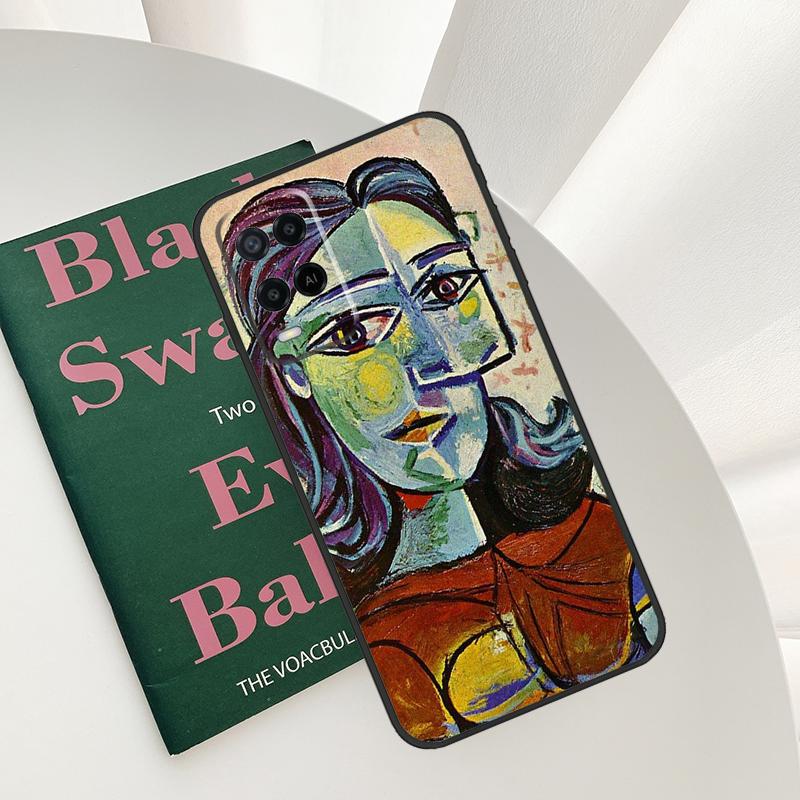 Picasso Abstract painting Art Case For Oppo A54 A74 A94 A54S A57S A15 A16 A17 A52 A72 A76 A96 A58 A78 A98 A77 A5 A9 Cover