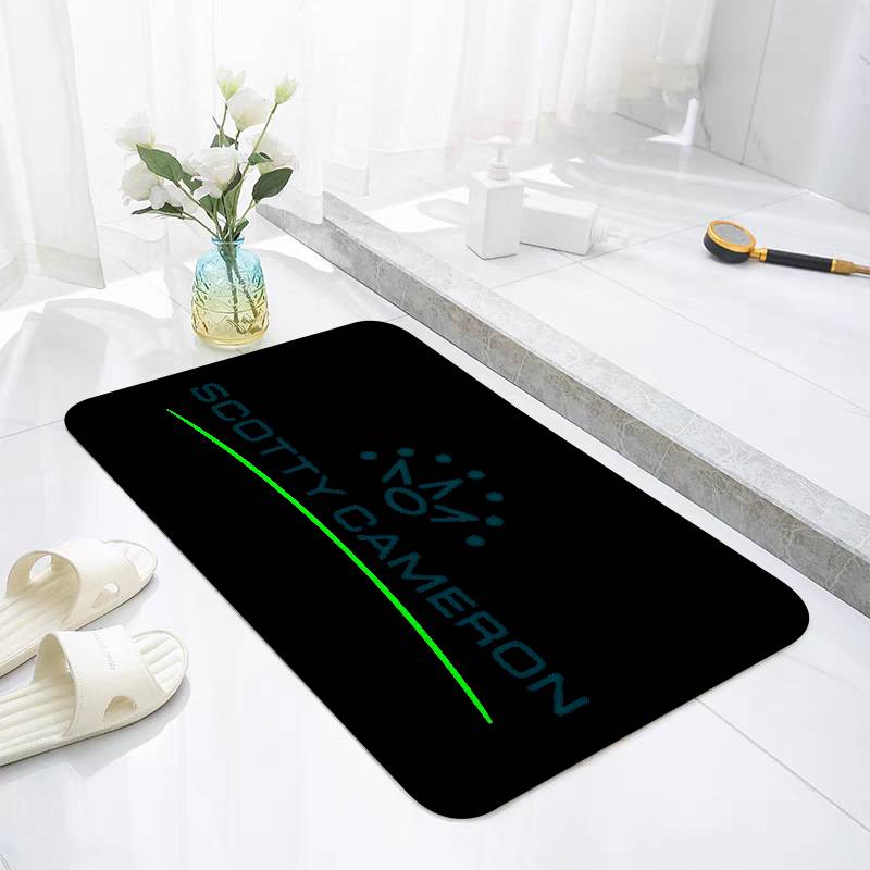 S-Scotty C-Cameron Sign Carpet Bathroom Anti-slip Mat Door Mat Home Decoration Mat Entrance Door Mat Scratch-resistant Door Mat