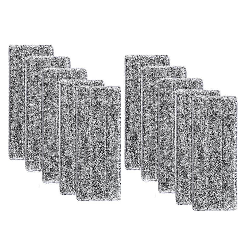 5/10PCS Flat Mop Cloths, Microfiber Mop Replacement Pads, Durable Mop Cloths, Dusting Mop Heads, Suitable for Both Wet