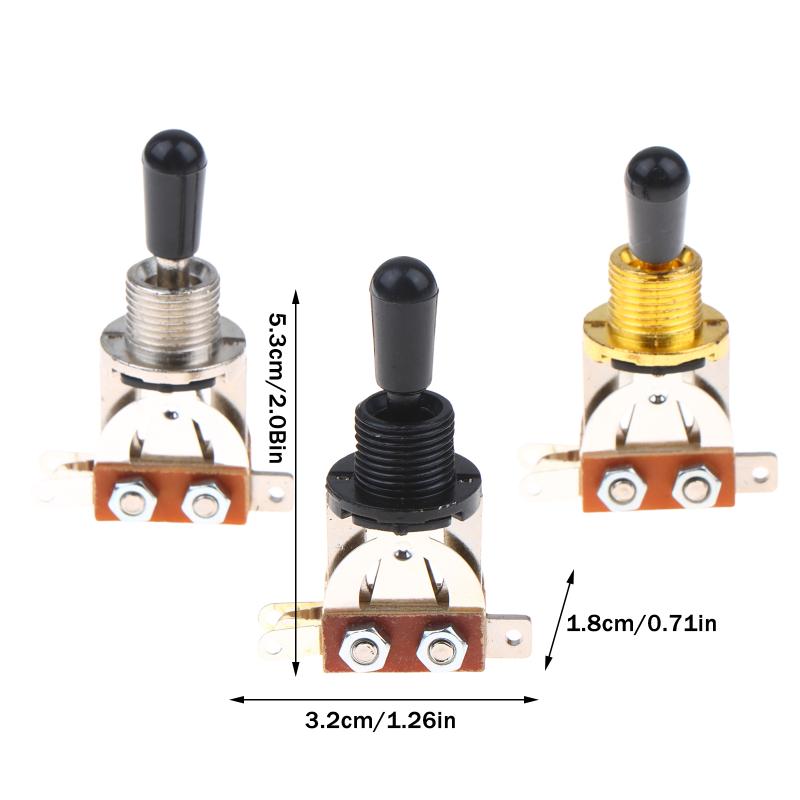 3 Way Toggle Switch For Electric Guitar 3 Gear Switch With Tip Cap Electric Guitar Pickup Selector Switch Accessories